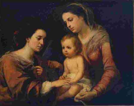 Bartolome Esteban Murillo Casamento Mistico de Santa Catarina